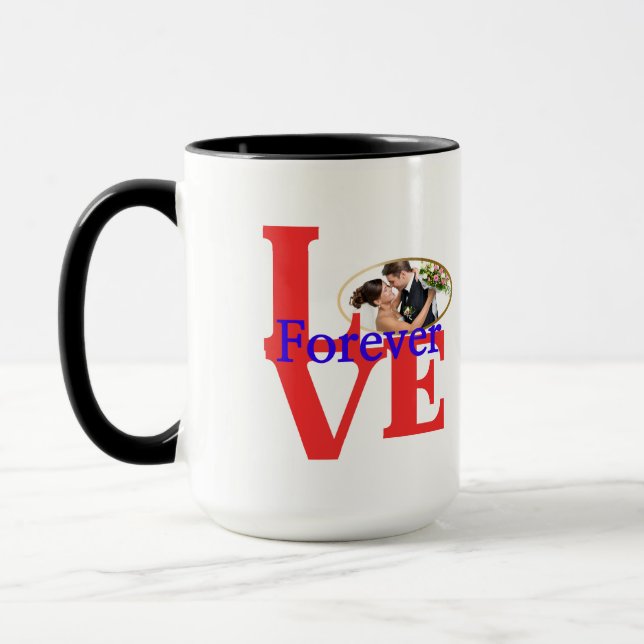 Caneca "Forever Love" - Mug de Fotografia Personalizada (Esquerda)
