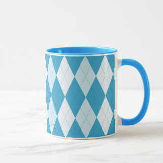 Caneca Forma de Diamante Pequeno Argyle Azul Peacock