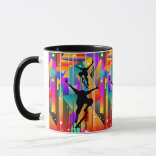 Caneca Forma Geométrica Abstrata Skate