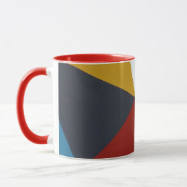Caneca Forma Geométrica Cerâmica