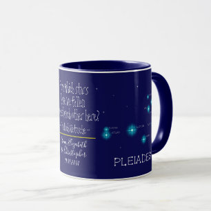 Caneca Formação em Estrela Pleiades do Hemisfério norte