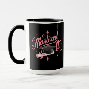 Caneca Formado Mestrado Graduado MBA Graduação
