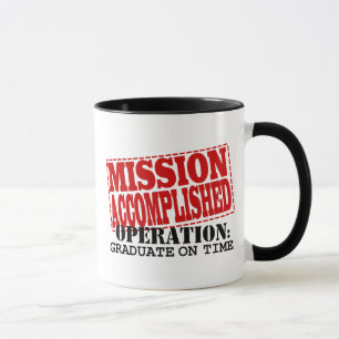 Caneca Formando de Operação da MISSÃO CONCLUÍDA no Tempo