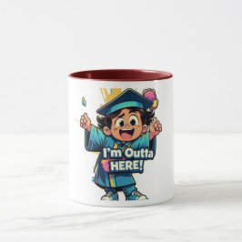 Caneca Formando empolgada que estou fora daqui