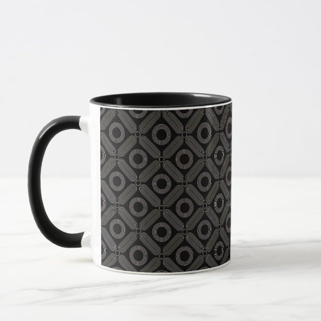 Caneca Formas de Tom em Preto (Esquerda)