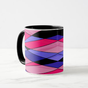 Caneca formas geométricas abstrato modernas triângulos 