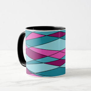 Caneca formas geométricas abstrato modernas triângulos co
