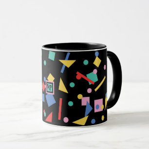 Caneca Formas geométricas do pop art 80s retro