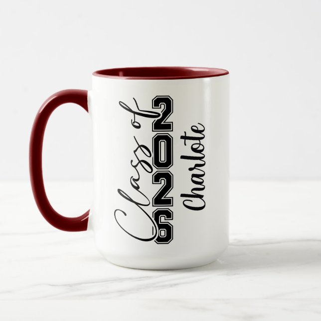 Caneca Formatura da Turma de 2025 Foto Personalizada (Esquerda)