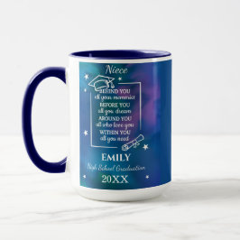 Caneca Formatura do Ensino Médio da Sobrinha Nome e Ano P