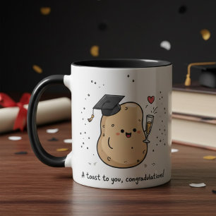 Caneca Formatura Engraçada Kawaii Torrada Graduados da Un