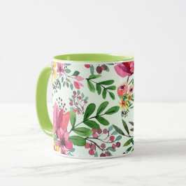 Caneca Forragem de primavera para Florals Mug