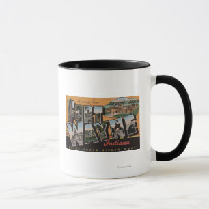 Caneca Fort Wayne, Indiana - grandes cenas da letra