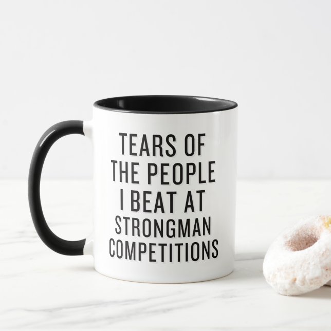 Caneca Fortes Competições Engraçadas (Com Donut)