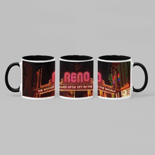 Caneca Foto antiga do Reno Arch Wraparound (Photo covers the entire print area... wraparound style image.)