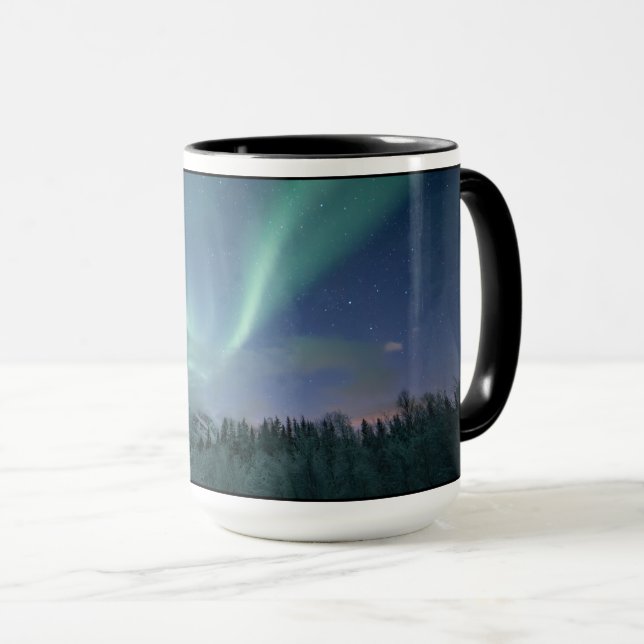 Caneca Foto Astro Luzes do Norte (Frente Esquerda)