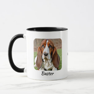 Caneca Foto Basset Brown Pet Personalize Mug