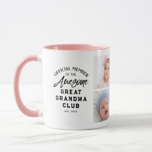 Caneca Foto Collage Excelente Incrível Avó (Esquerda)