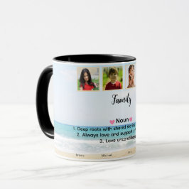 Caneca Foto da família personalizada e bonita