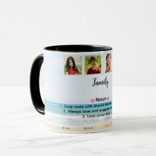 Caneca Foto da família personalizada e bonita