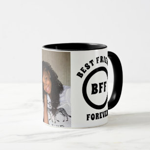 Caneca Foto de Amizade BFF Melhores Frends para Besties p