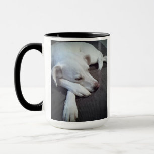 Caneca Foto de Cão Dormindo Recuperação Rápida