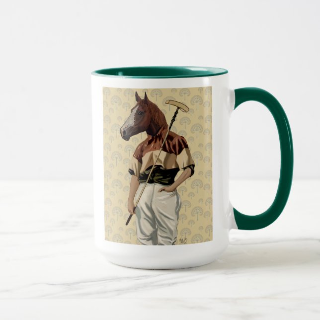Caneca Foto de Cavalo Polo (Direita)