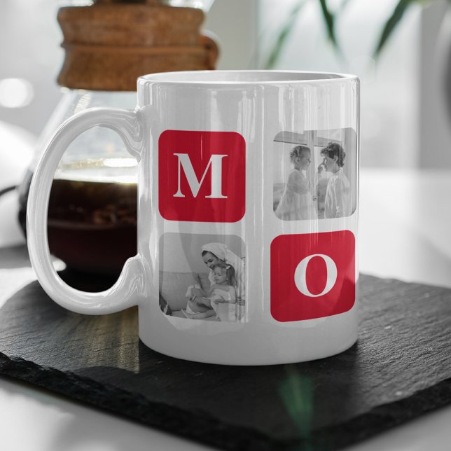 Caneca Foto de Colagem de Tendy e Presente de Melhor Mamã (Criador carregado)