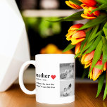 Caneca Foto de Colagem Moderna e Texto Vermelho Doente Mã<br><div class="desc">A foto de colagem moderna e o texto do presente da mãe vermelha é um belo e único presente que qualquer mãe adoraria receber. Este presente é uma obra de arte personalizada que combina fotos favoritas e mensagens corajosas para criar uma marca única. A design moderna da colagem é certamente...</div>
