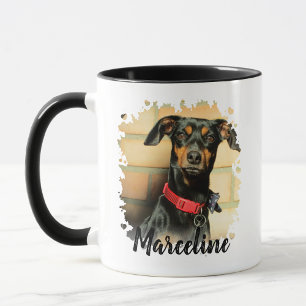 Caneca Foto de Gato de Pet Dog Personalizada com Nomes de