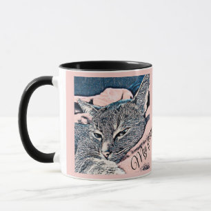 Caneca Foto de gato, gato, animal, gato engraçado