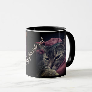 Caneca Foto de gato, gato, animal, gato engraçado, Borgo
