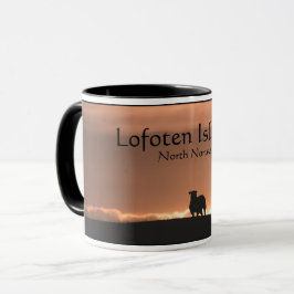 Caneca Foto de Natureza de Ovinos das Ilhas Lofoten