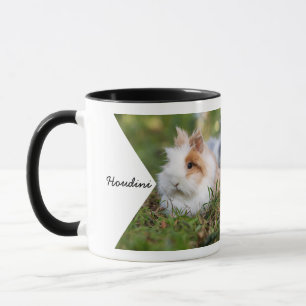 Caneca Foto de nome de animal de estimação de família de