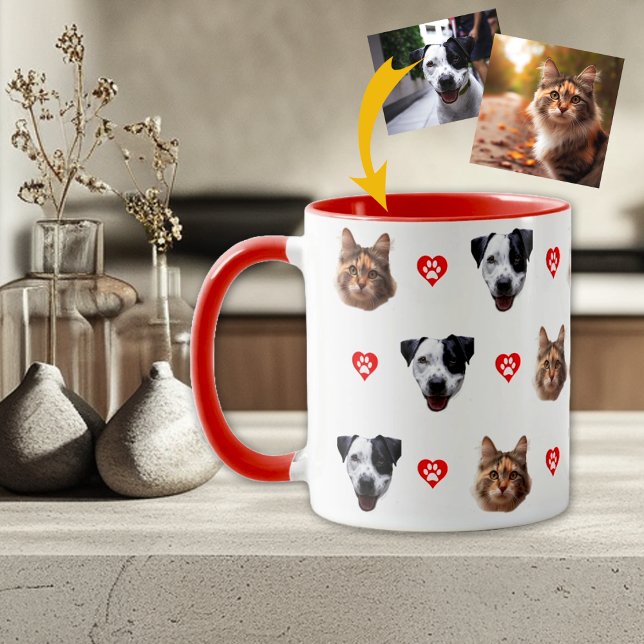Caneca Foto de Pet Personalizada de Corte (Criador carregado)