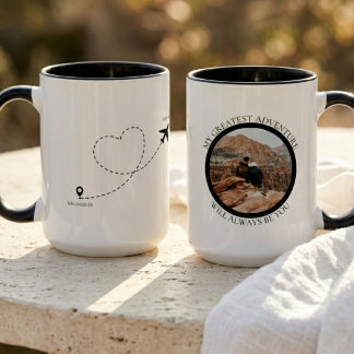 Caneca Foto de Relacionamento à Distância