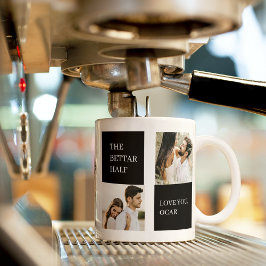 Caneca Foto do Casal de Colagem | Presente de Namorados