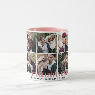 Caneca Foto do casal de dia de os namorados Elegante Simp