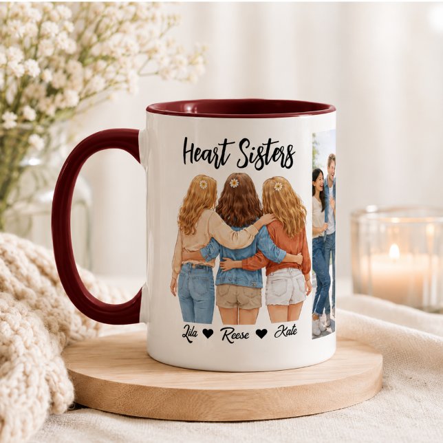 Caneca Foto do melhor amigo personalizada| Dia da Amizade (Personalized Best Friend photo| Friendship Day Mug)