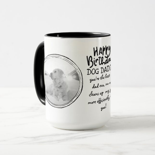 CANECA FOTO DO PAI DE CACHORRO FUNNY (Frente Esquerda)
