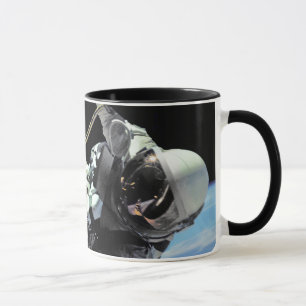 Caneca Foto do Primeiro Astronauta Americano Spacewalk da