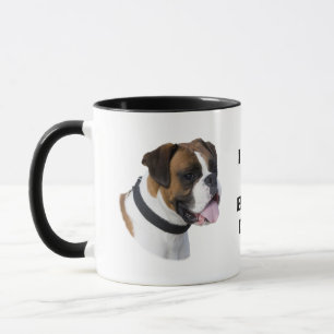 Caneca Foto do retrato do cão do pugilista