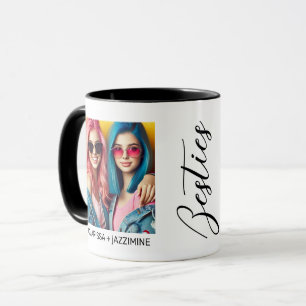 Caneca Foto do Script 2 Preto de Bestie Moderno