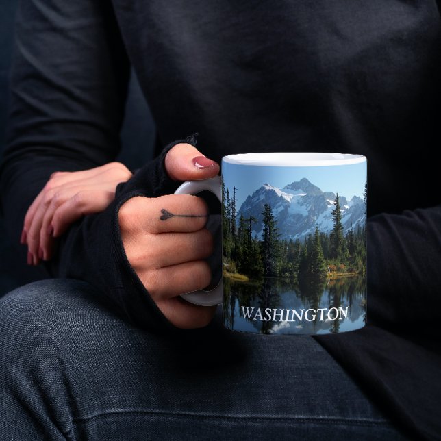 Caneca Foto do Shuksan Monte Estado de Washington (In Situ Held)