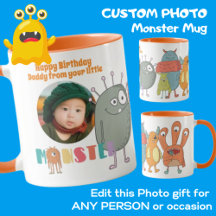 FOTO MUG KIDS Pequenos Monstros Para PAI MOM GRAND