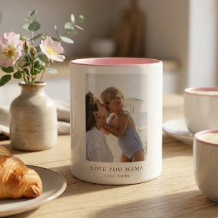 Caneca Foto Personalizada Amor Você Mamãe   Personalizado