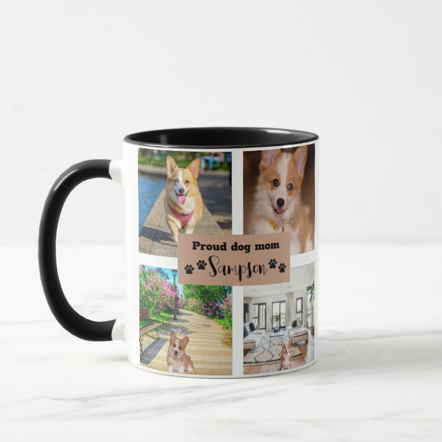 Caneca Foto Personalizada Da Mãe De Cachorro (Esquerda)