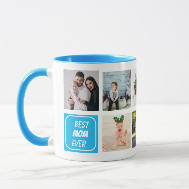 Caneca Foto Personalizada Da Melhor Mãe De 8 Anos (Esquerda)