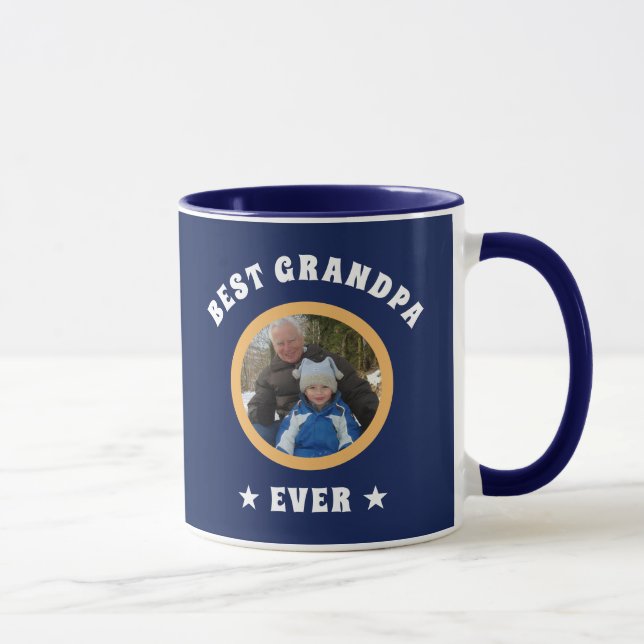 Caneca Foto Personalizada da Melhor Vovô Alguma Vez (Direita)