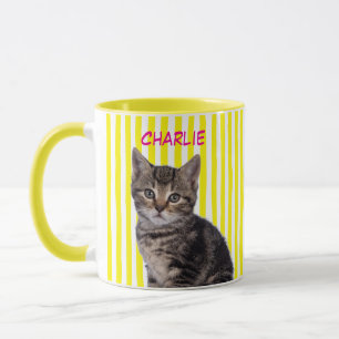 Caneca Foto Personalizada de Animal de Estimação Gato Cac
